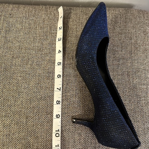 Michael Micheal Kors blue sparkly heels, size 7 1/2M - Picture 6 of 9